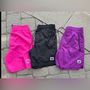 American Eagle Outfitters Men's Shorts - Hot Pink, Black, Purple